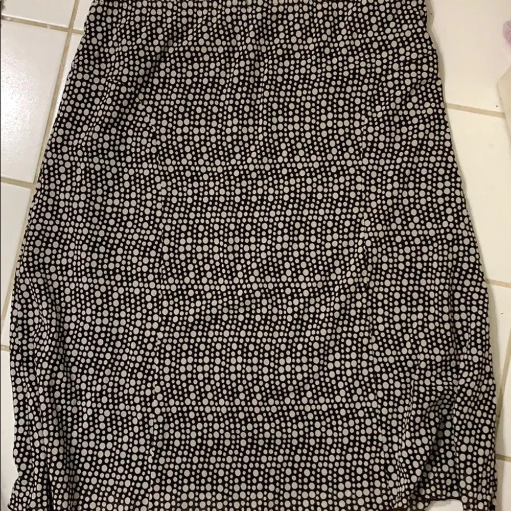 NY Collection Polka Dot Skirt size Large
